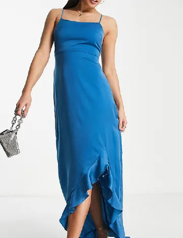 Rochie lunga Lola May, albastru Albastru