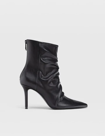Botine Stradivarius, negru Negru