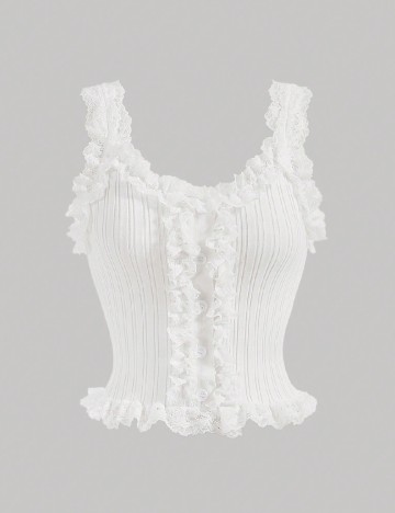 Top SHEIN, alb