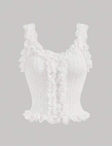 Top SHEIN, alb