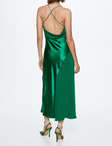 Rochie lunga Mango, verde