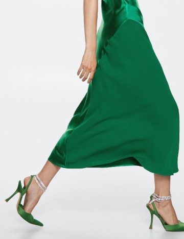Rochie lunga Mango, verde