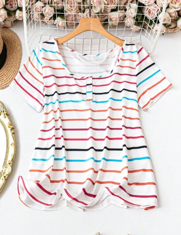 Tricou SHEIN CURVE, alb