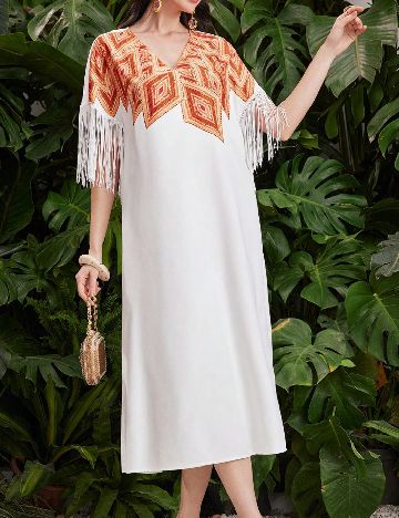 Rochie medie SHEIN, alb
