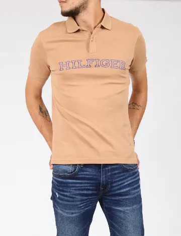 Tricou Tommy Hilfiger, maro Maro