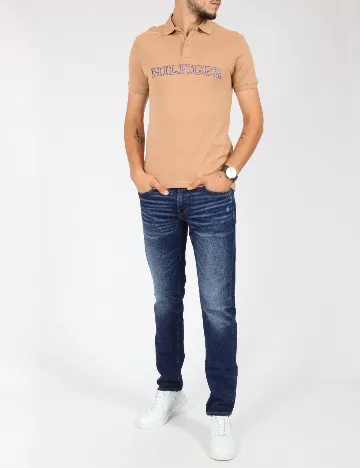 Tricou Tommy Hilfiger, maro Maro