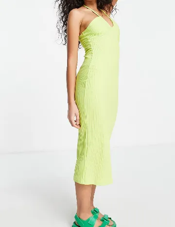 Rochie medie ASOS, verde