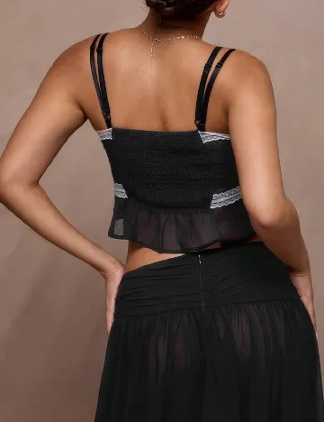 Top Musera, negru Negru