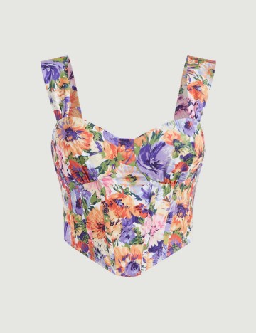 Top SHEIN, floral