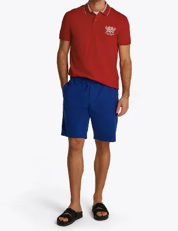 Tricou Tommy Hilfiger, grena Rosu