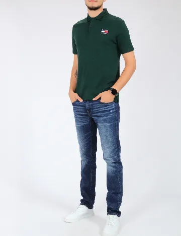 Tricou Tommy Jeans, verde Verde