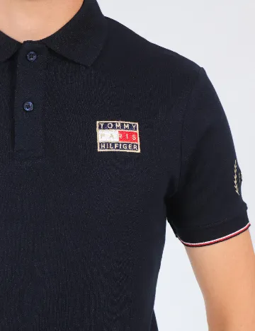 Tricou Tommy Hilfiger, bleumarin inchis Albastru