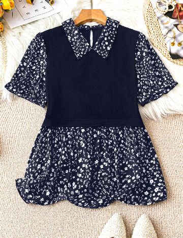 Bluza SHEIN CURVE, albastru