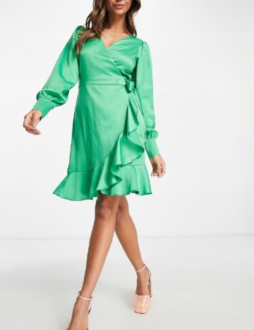 Rochie scurta Style Cheat, verde