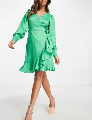 Rochie scurta Style Cheat, verde Verde