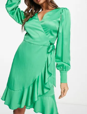 Rochie scurta Style Cheat, verde Verde