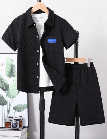 Compleu Shein Kids, negru
