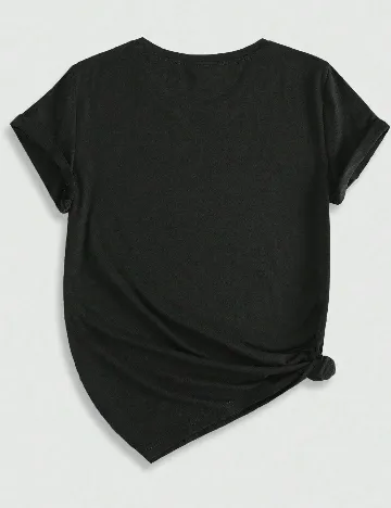 Tricou Romwe, negru Negru