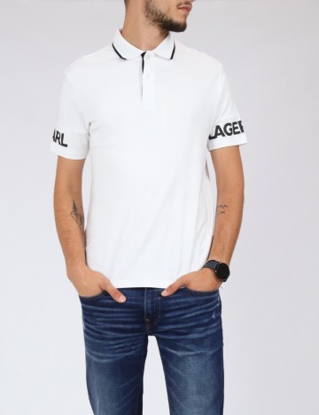Tricou KARL LAGERFELD, alb