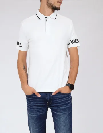 Tricou KARL LAGERFELD, alb Alb