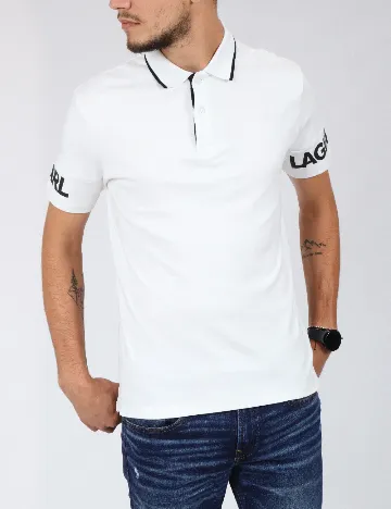 Tricou KARL LAGERFELD, alb Alb