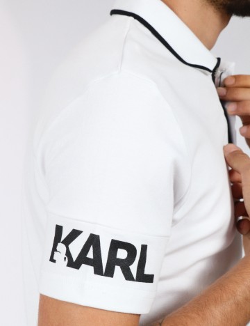 Tricou KARL LAGERFELD, alb