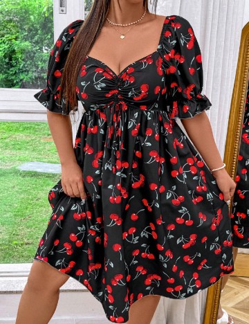 Rochie medie SHEIN CURVE, negru