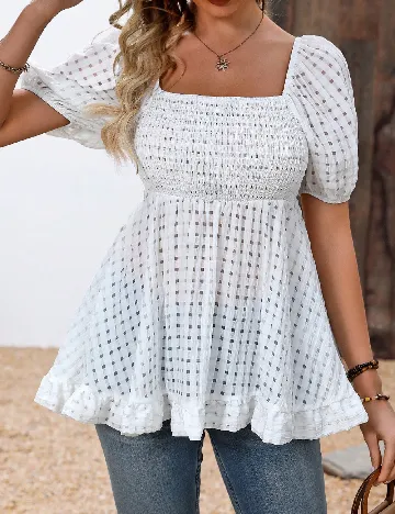 Bluza SHEIN, alb Alb