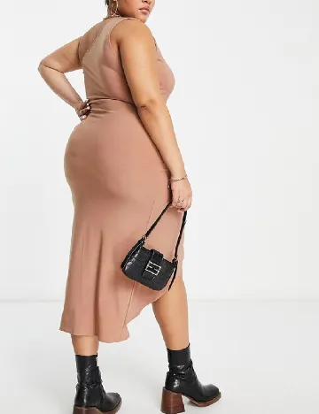 Rochie medie IN THE STYLE, maro Maro