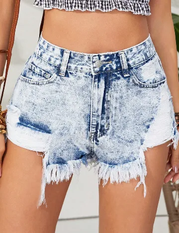 Pantaloni scurti SHEIN, albastru Albastru