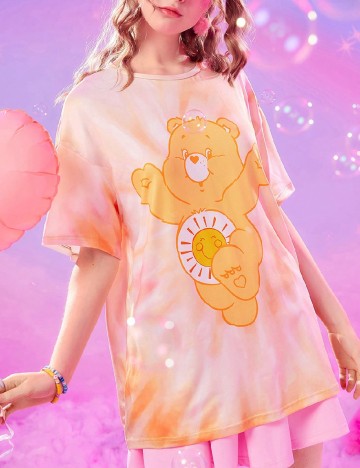 Tricou Oversize Romwe, portocaliu