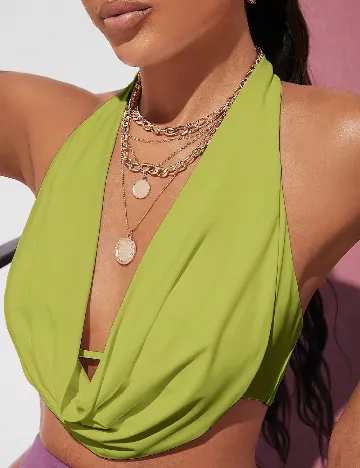 Top SHEIN, verde Verde