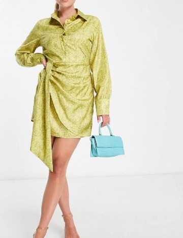 Rochie scurta IN THE STYLE, galben