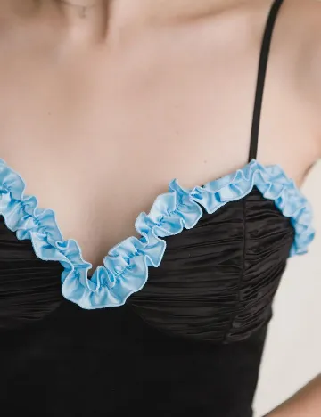 Top Labelrail x Julia Cumming, negru Negru