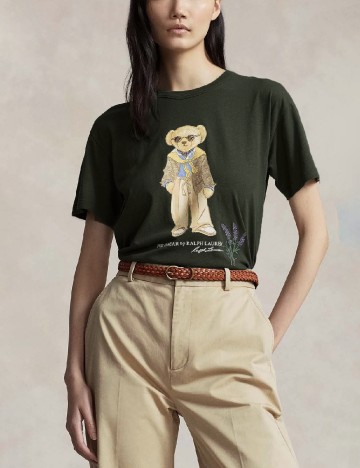 Tricou Polo Ralph Lauren, verde inchis