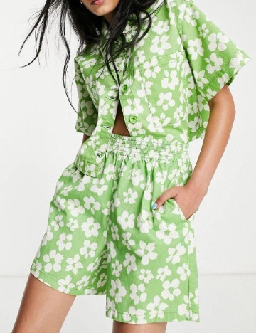 Pantaloni scurti Top Shop, verde