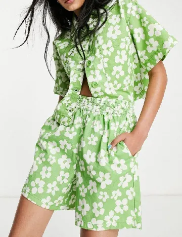 Pantaloni scurti Top Shop, verde Verde