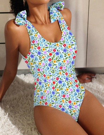 Costum de baie SHEIN, albastru