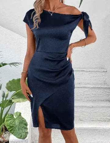 Rochie scurta SHEIN, bleumarin Albastru