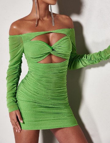 Rochie scurta SHEIN, verde