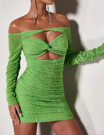 Rochie scurta SHEIN, verde Verde