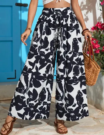 Pantaloni SHEIN, bleumarin Albastru