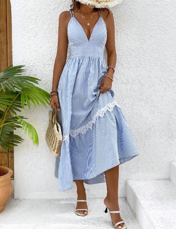 Rochie medie SHEIN, albastru