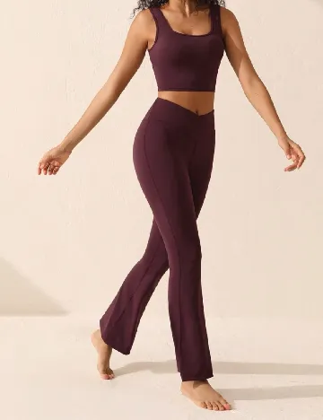 Pantaloni SHEIN, pruna Mov