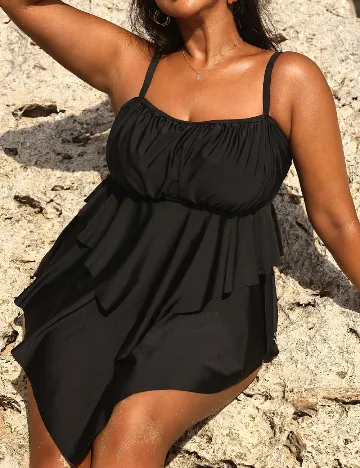 Costum de baie SHEIN CURVE, negru Negru