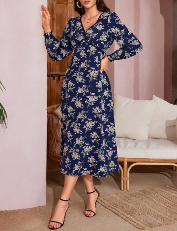 Rochie medie SHEIN, bleumarin