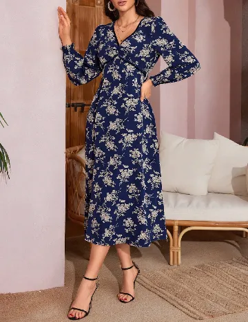 Rochie medie SHEIN, bleumarin Albastru