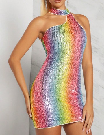 Rochie scurta SHEIN, mix culori