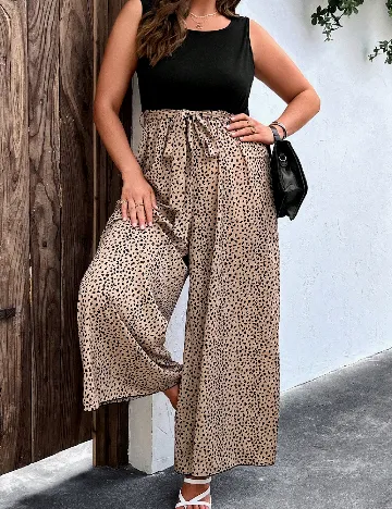 Salopeta SHEIN CURVE, maro Maro