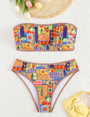 Costum de baie SHEIN, mix culori